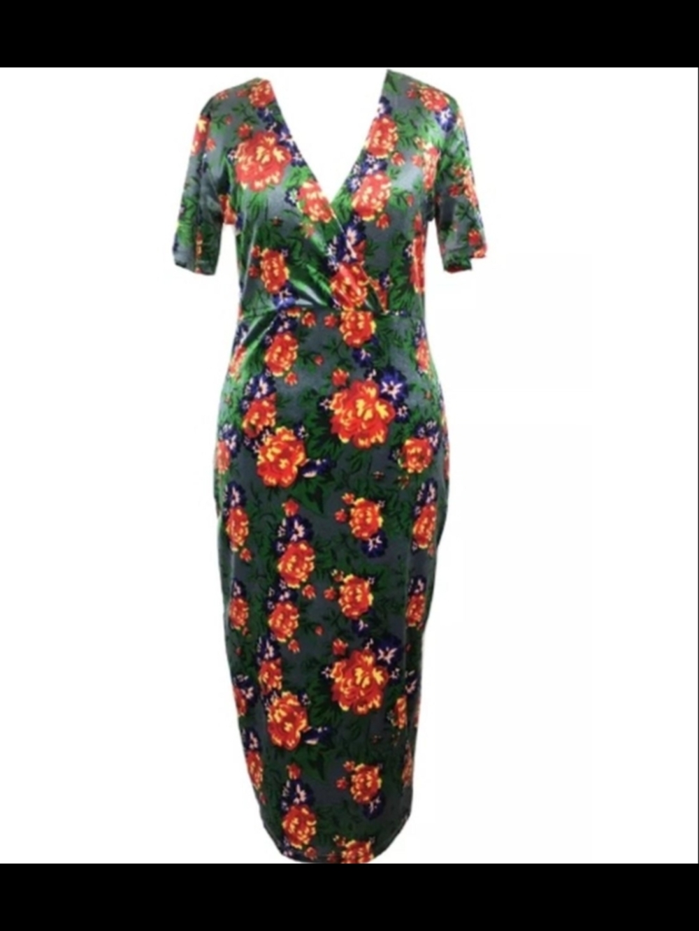 3/$20 Bundle Deal, Zara, Floral "Velvet" Fall Dress, Size 12